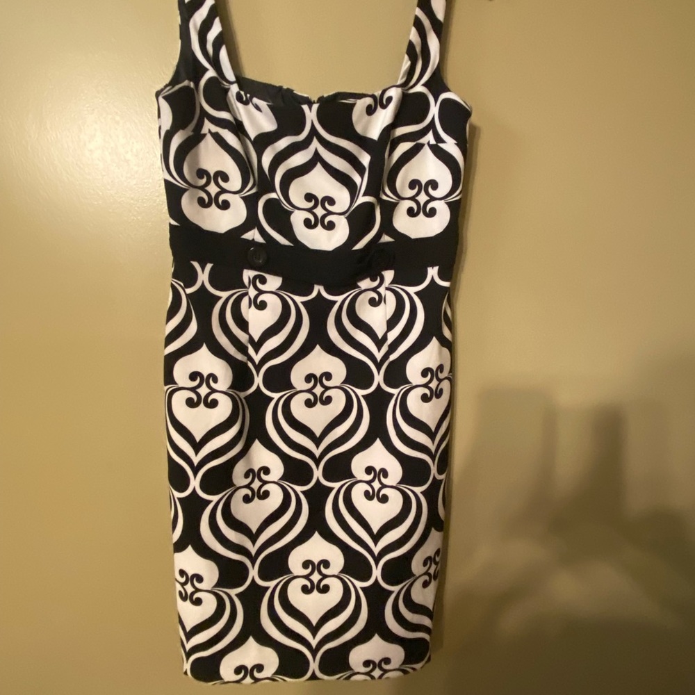 London Times Black & White mini dress size 8